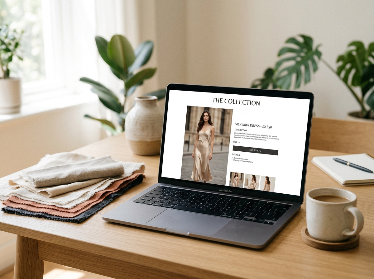 Editorial luxury fashion digital flagship
