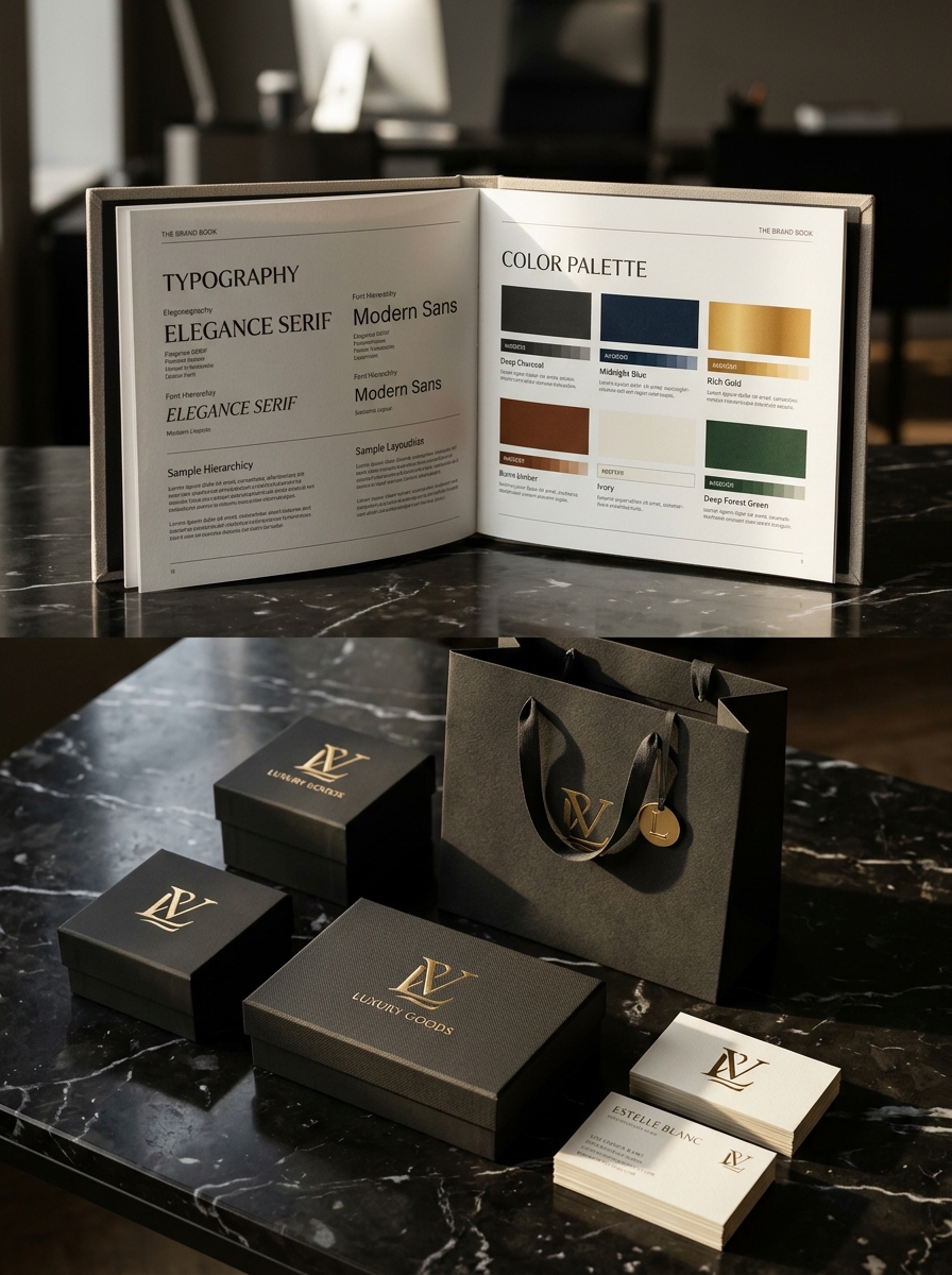 Fashion brand identity and packaging architecture
